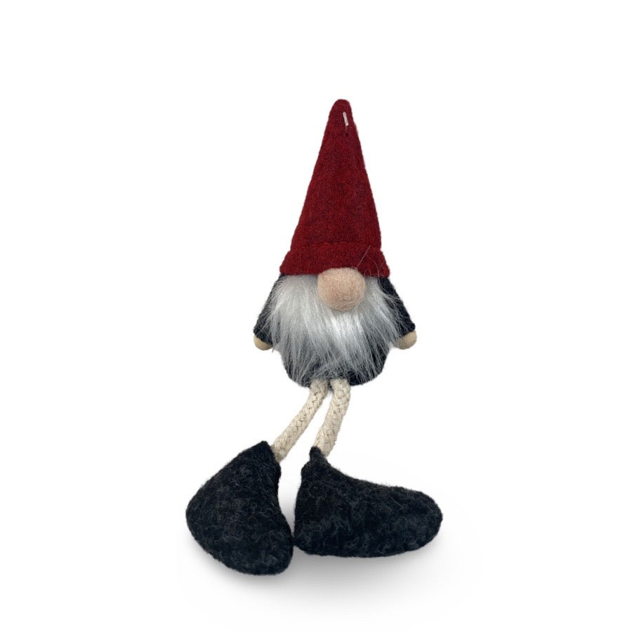 DECORATION SITTING ELF RED