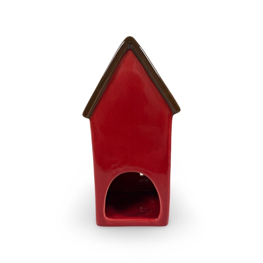 CANDLE HOLDER FARM RED