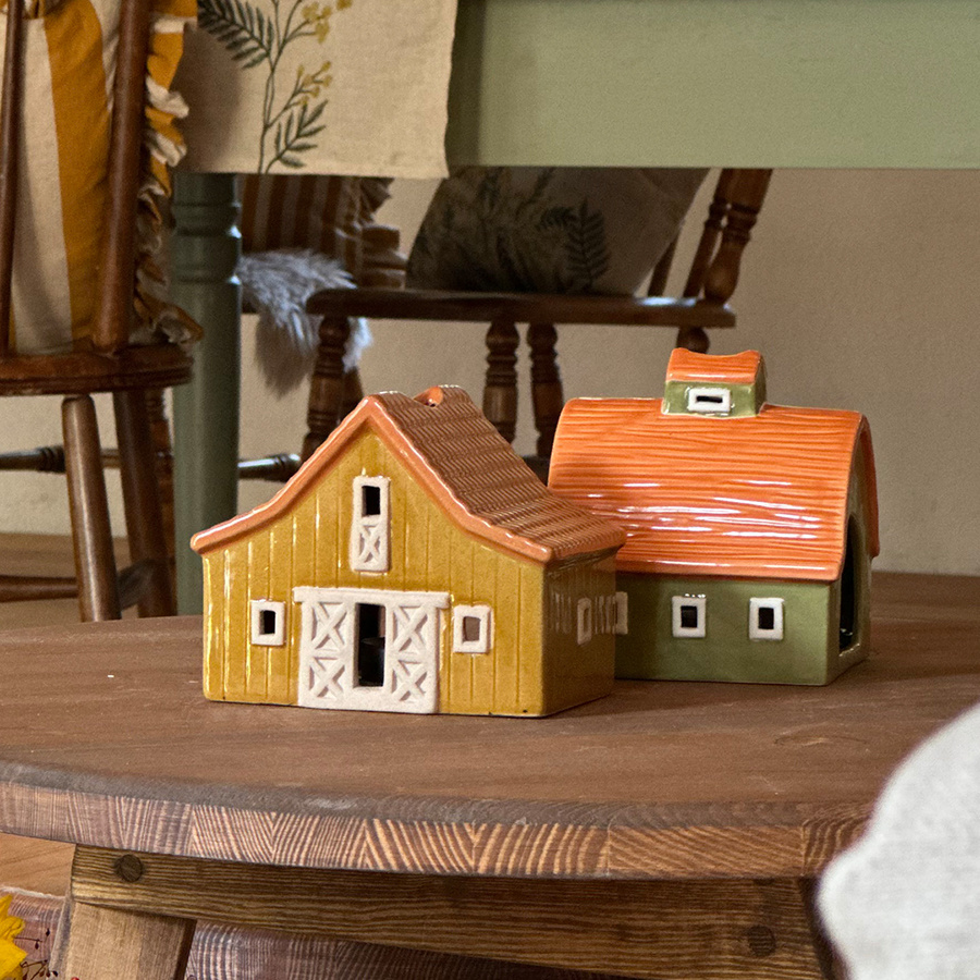 CANDLE HOLDER FARM GREEN