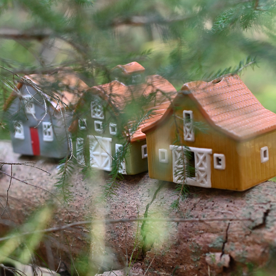 CANDLE HOLDER FARM GREY