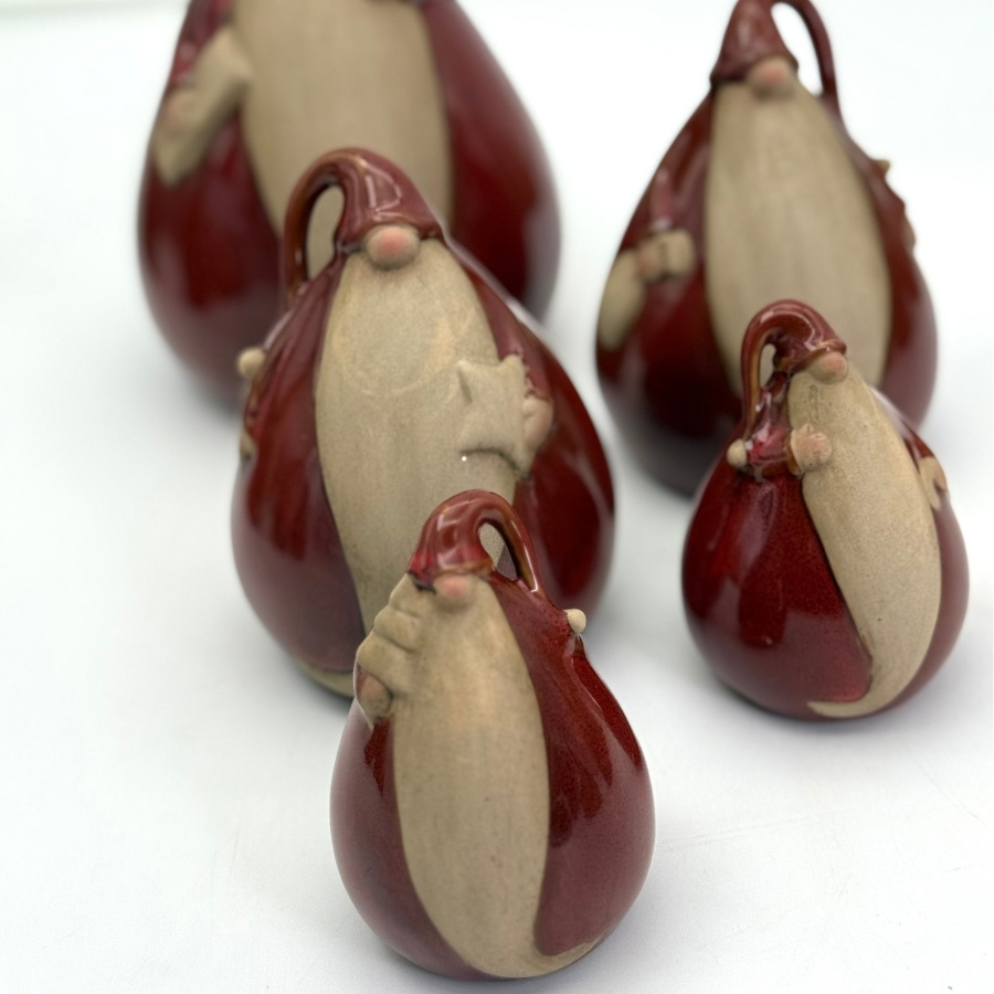 DECORATION GNOME RED M 2 set
