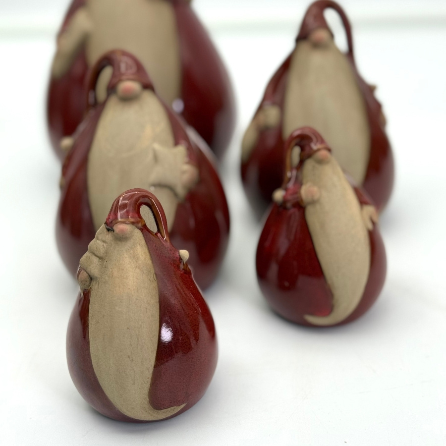 DECORATION GNOME RED S 2 set