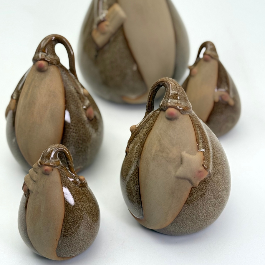 DECORATION GNOME BROWN L