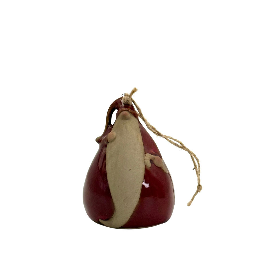 ORNAMENT GNOME JINGLE BELL RED