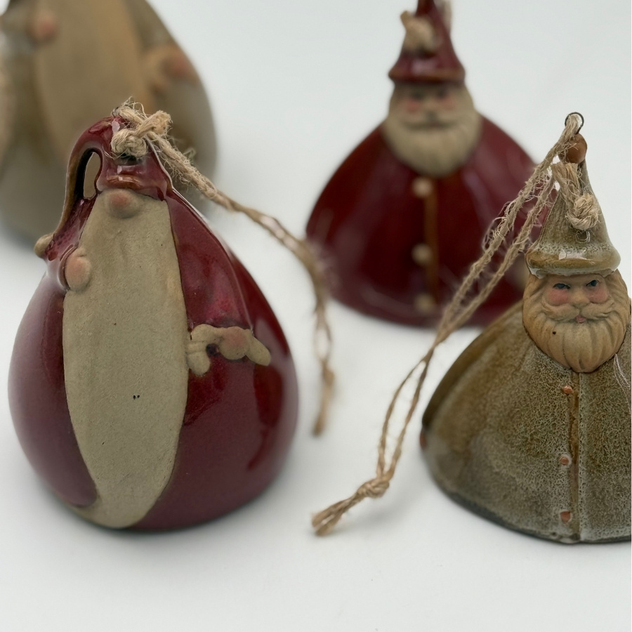 ORNAMENT GNOME JINGLE BELL RED