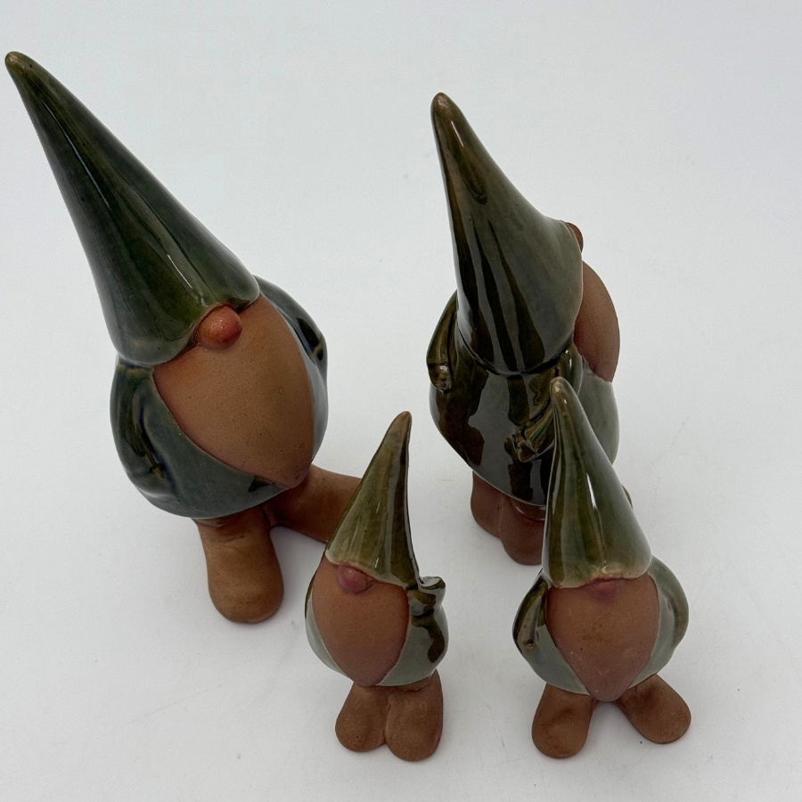 DECORATION GNOMIES GREEN L 2 set
