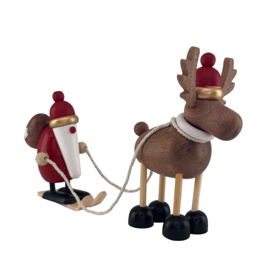 DECORATION YULE SANTA & ELK S