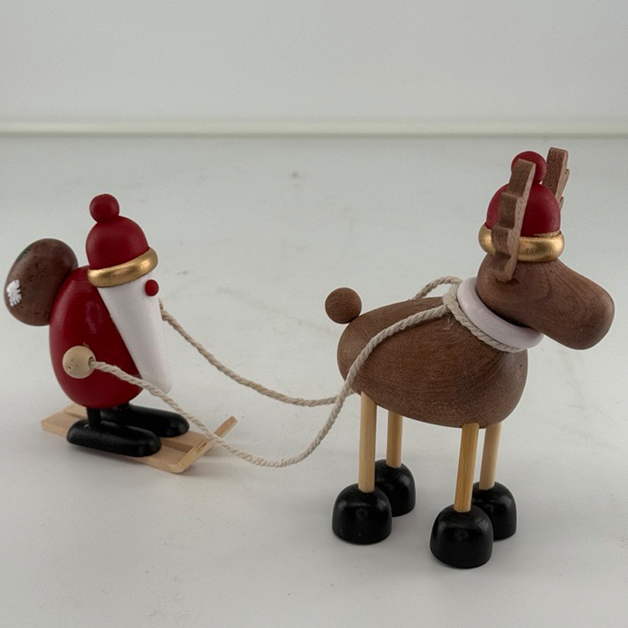 DECORATION YULE SANTA & ELK S