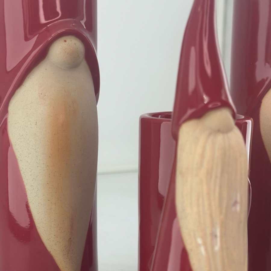 DECORATION SANTA BARR RED L