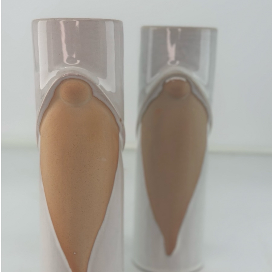 CANDLE HOLDER SANTA TEA WHITE L