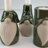 CANDLE HOLDER SANTA TEA MOSS L CANDLE HOLDER SANTA TEA MOSS L