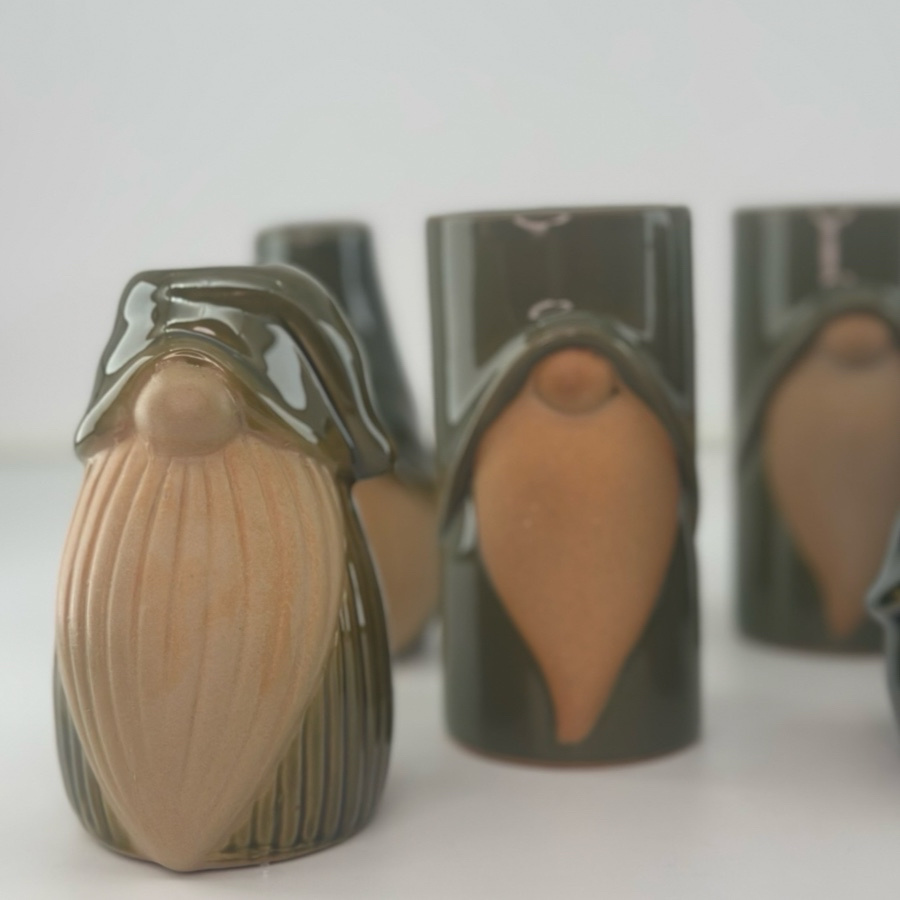 CANDLE HOLDER SANTA TEA MOSS S