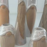 CANDLE HOLDER SANTA CROWN WHITE CANDLE HOLDER SANTA CROWN WHITE