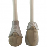 CANDLE HOLDER SANTA TOPP WHITE CANDLE HOLDER SANTA TOPP WHITE