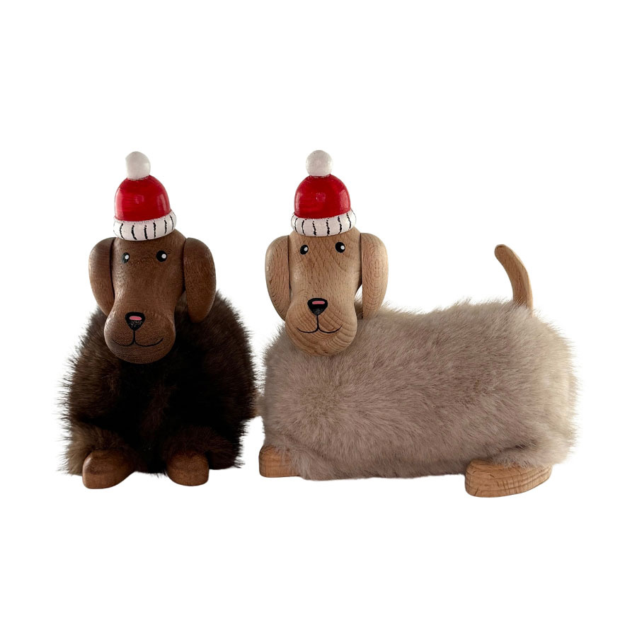 DECORATION YULE HOT DOGS 2 set