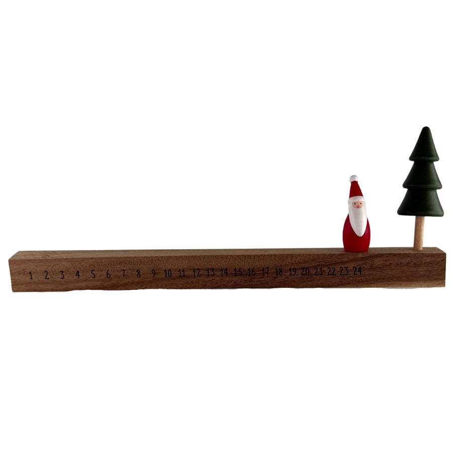 CHRISTMAS YULE COUNTDOWN WOOD