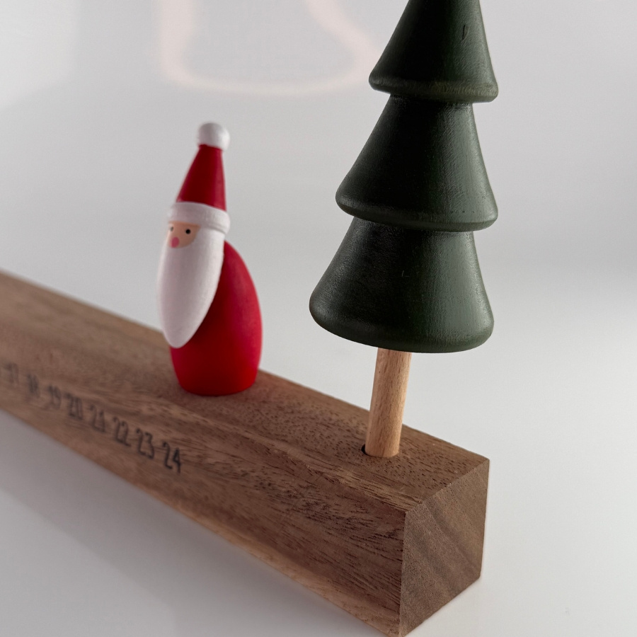 CHRISTMAS YULE COUNTDOWN WOOD