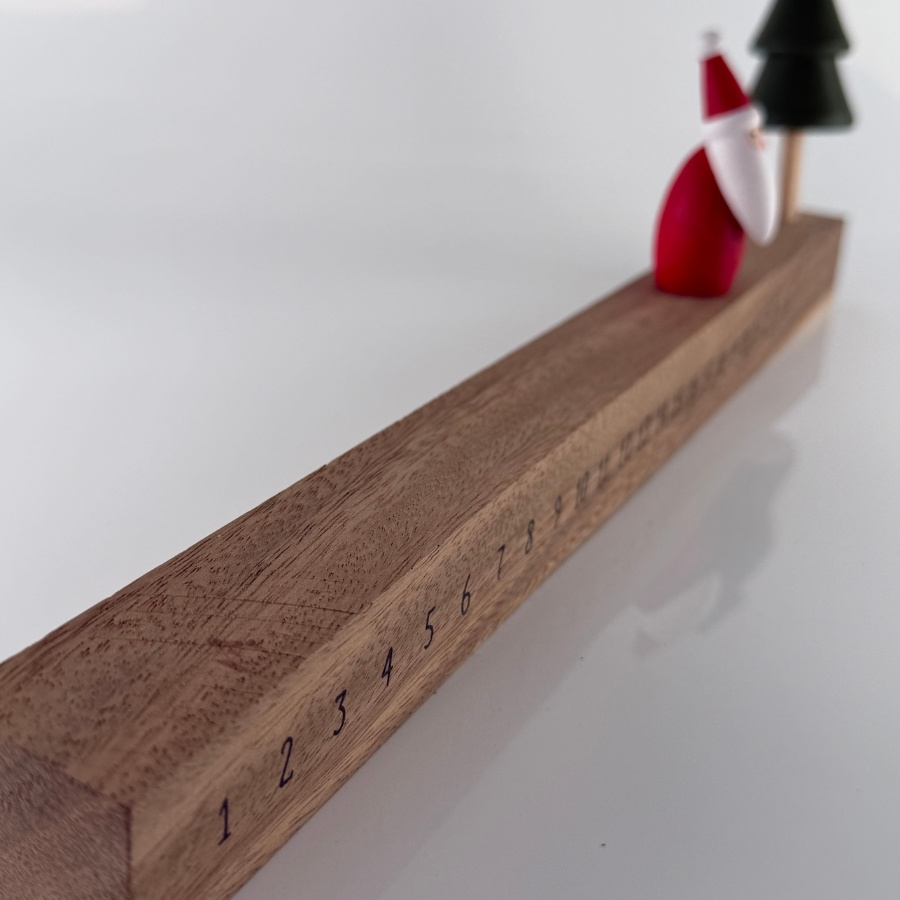 CHRISTMAS YULE COUNTDOWN WOOD