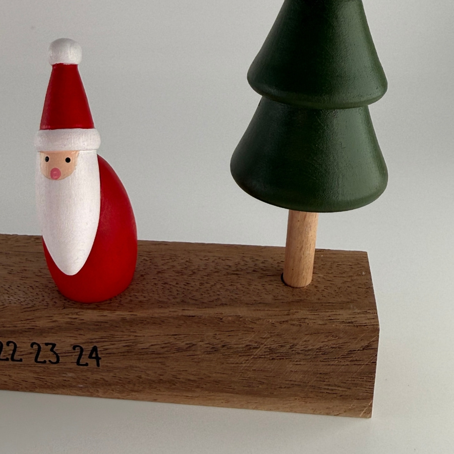 CHRISTMAS YULE COUNTDOWN WOOD