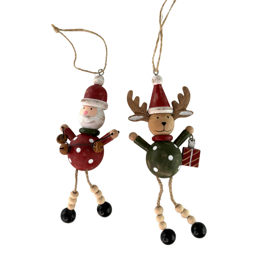 ORNAMENT YULE  FESTIVE FRIENDS 2 set