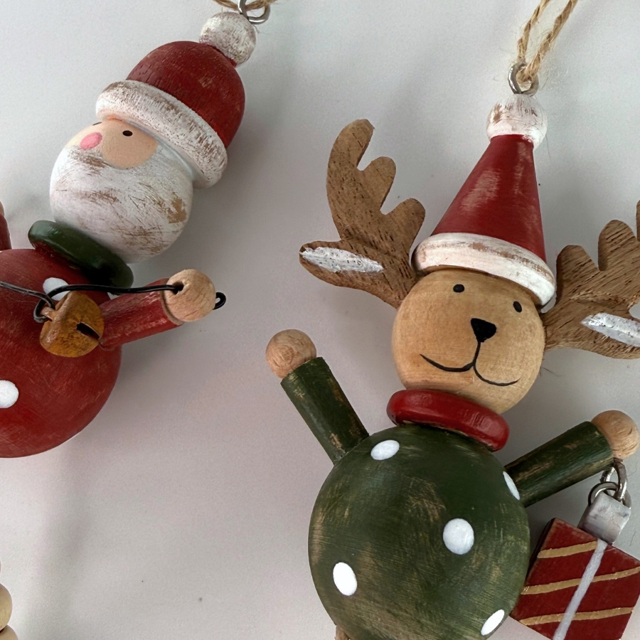 ORNAMENT YULE  FESTIVE FRIENDS 2 set