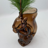 GLASS VASE SQUIRREL GLASS VASE SQUIRREL