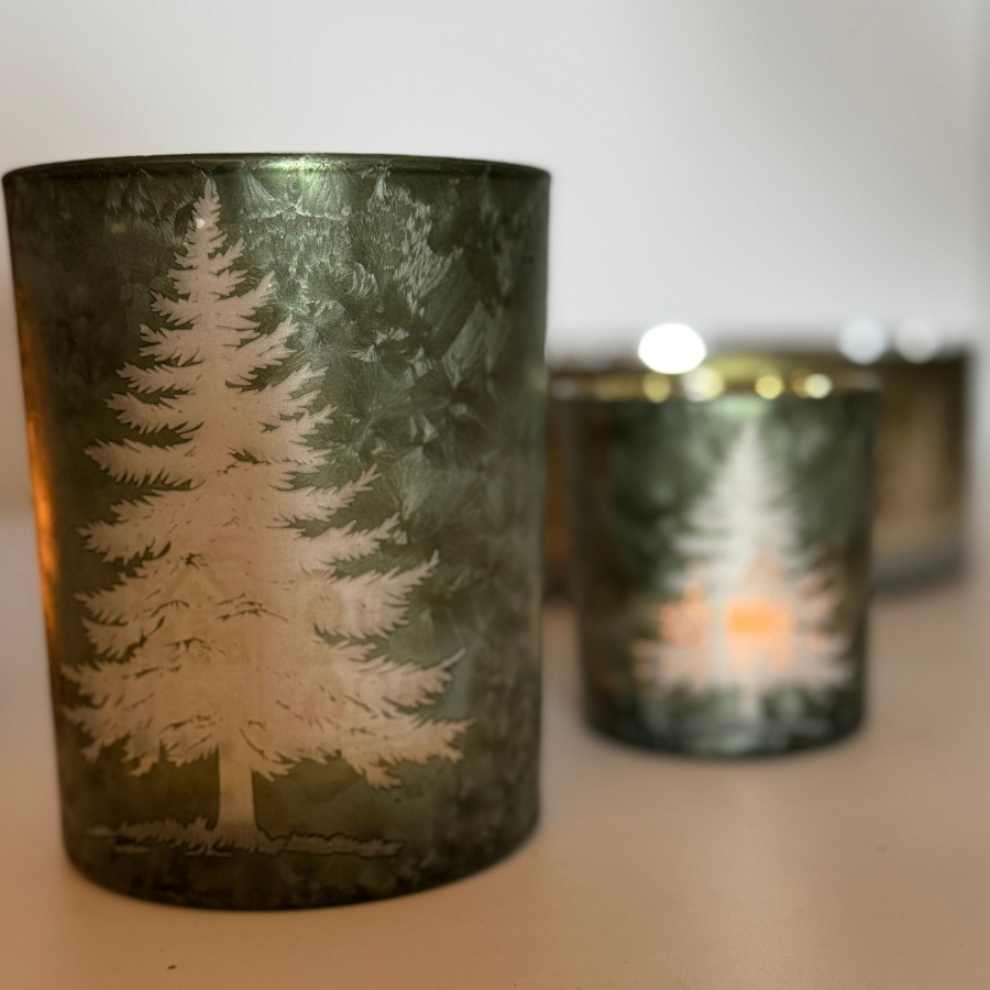 CANDLE HOLDER FORESTLIGHT GREEN XL
