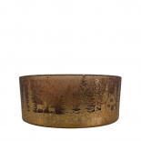 CANDLE HOLDER LOW BOWL FORESTLIGHT BRONCE CANDLE HOLDER LOW BOWL FORESTLIGHT BRONCE