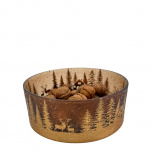 CANDLE HOLDER LOW BOWL FORESTLIGHT BRONCE CANDLE HOLDER LOW BOWL FORESTLIGHT BRONCE