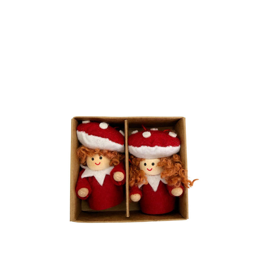 HANGING MUSHY GNOMES 2set